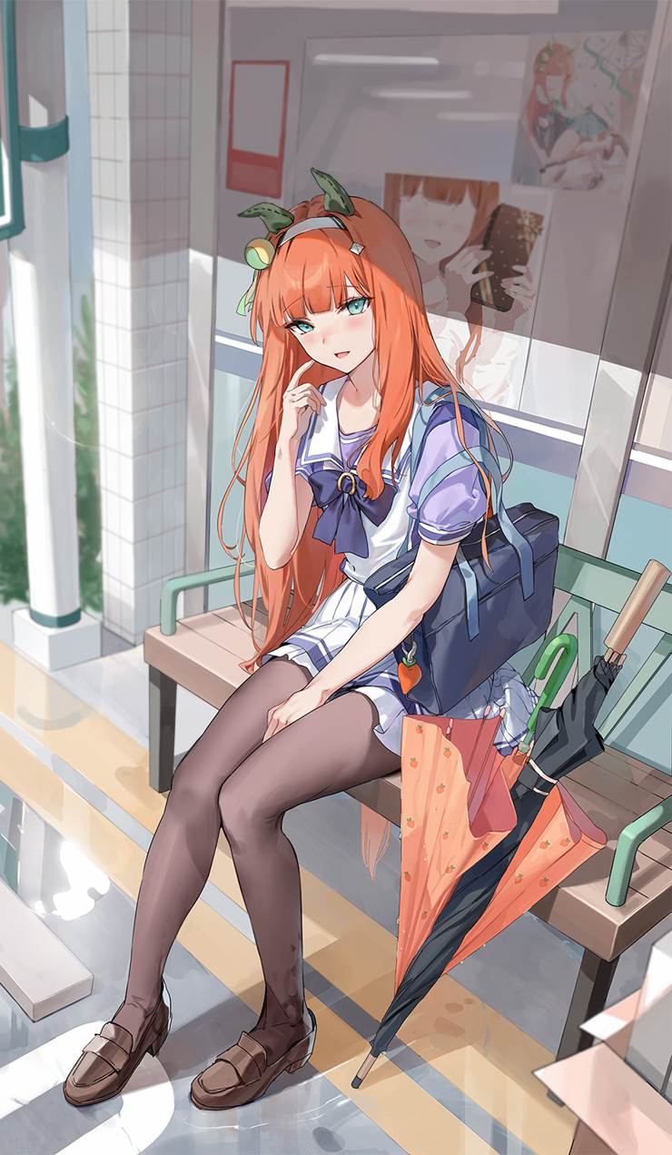 Uma Musume Pretty Derby, Silence Suzuka (Uma Musume), horse girl, Silence Suzuka, black stockings, thighs, Uma Musume Pretty Derby 5000+ Bookmarks