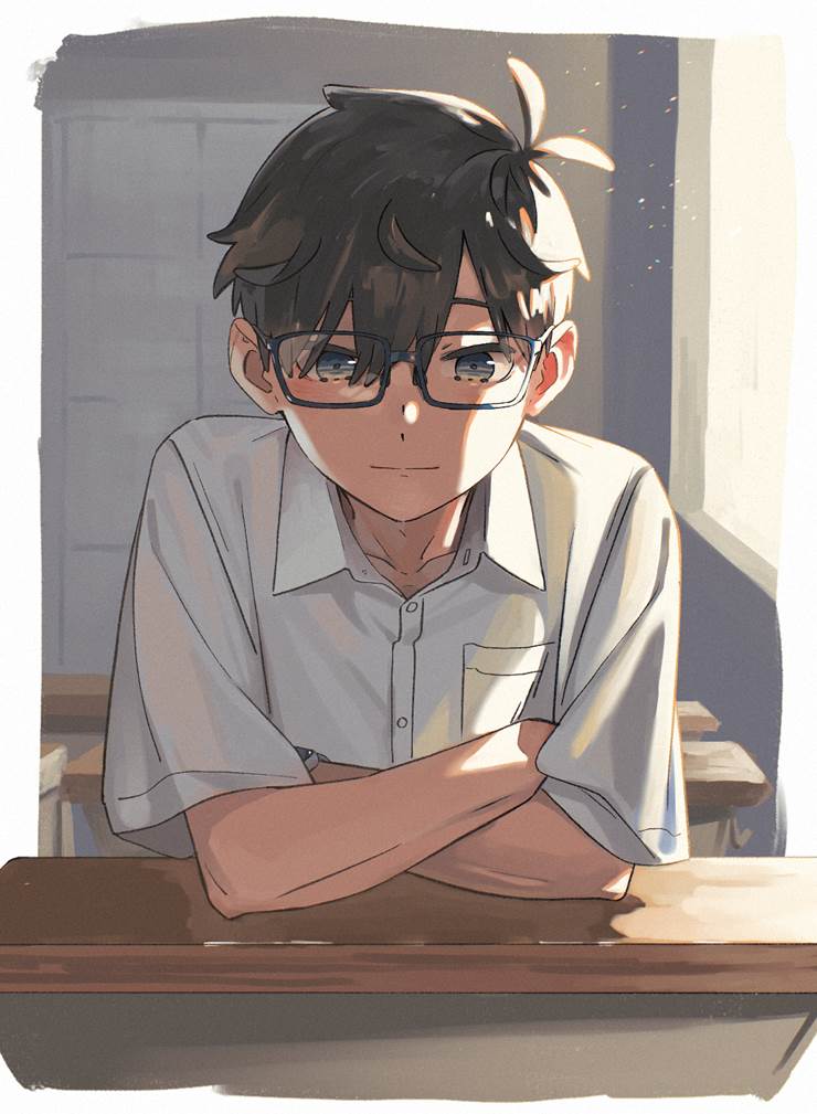 小奶狗男生_P站画师KR作品集精选_ID16996441