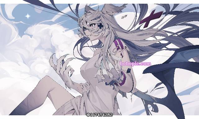 一张小女孩绘画图片