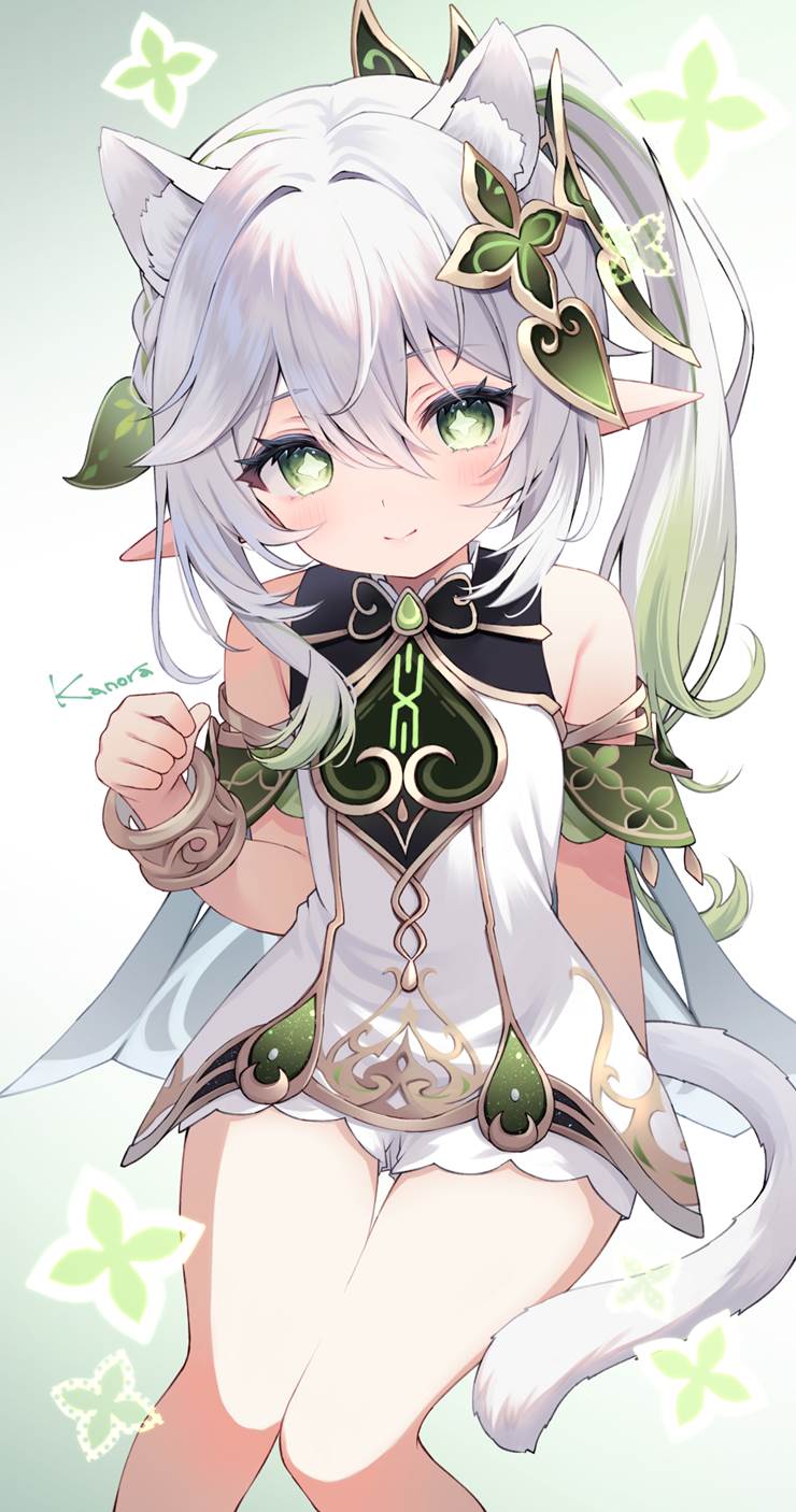 Genshin Impact, Nahida, cat ears, thighs, Nahida (Genshin Impact), cute cat, Sumeru, Genshin Impact 1000+ bookmarks