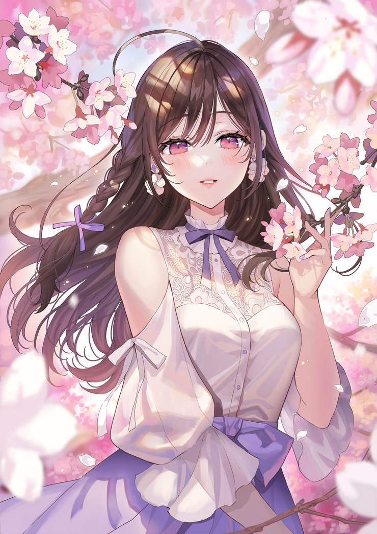 樱, 女孩子, spring, 姐姐, 花和女孩子, 原创1000users加入书籤