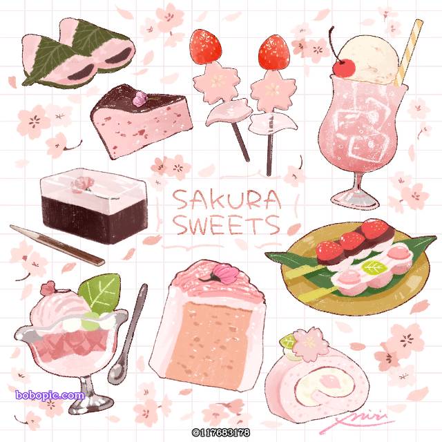 一张食物绘画图片