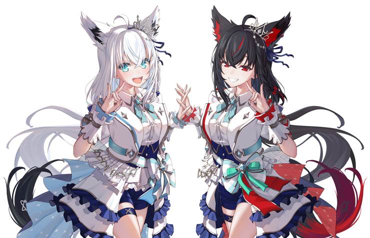 白上吹雪, 黑上吹雪, 白上吹雪同人, Hololive, 虚拟主播, Virtual YouTuber 1000+ bookmarks