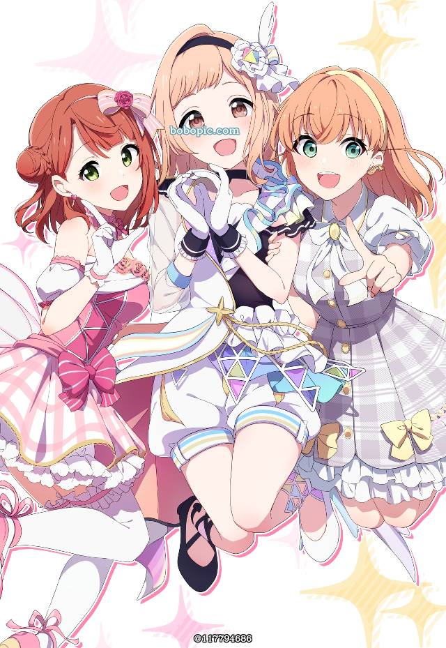 一张莲之空女学院学园偶像俱乐部,偶像大师,上原步梦,LoveLive,偶像大师闪耀色彩,日野下花帆,樱木真乃,LoveLive!虹咲学园学园偶像同好会,LoveLive虹咲学园学园偶像同好会绘画图片