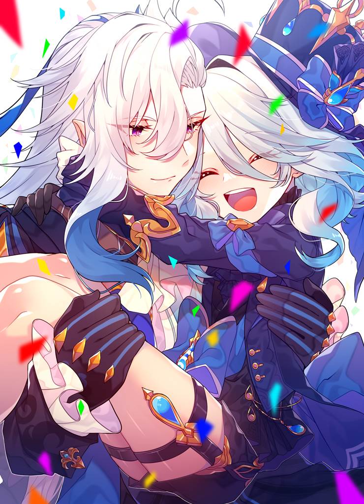 那维莱特, 芙宁娜, Neuvillette/Furina, Genshin Impact, 原神100收藏, 原神500收藏, 枫丹（原神）