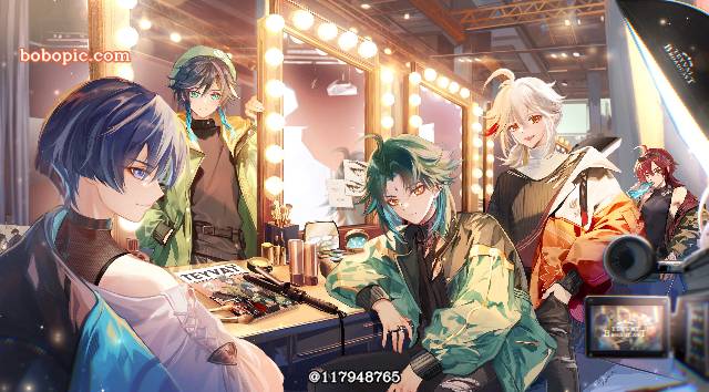 Genshin Impact, Wanderer (Genshin Impact), Shikanoin Heizou, Xiao, Kaedehara Kazuha, 原神100收藏