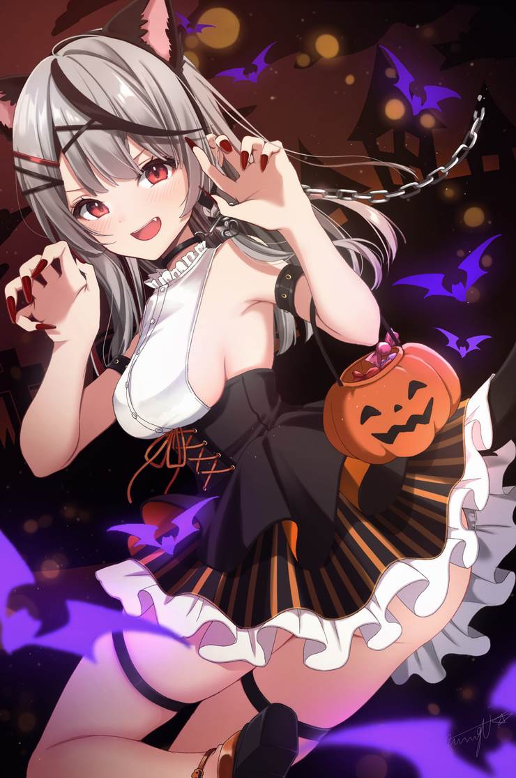 还敢说她们不可爱吗_P站画师紡木ヨビト作品集精选_ID890709
