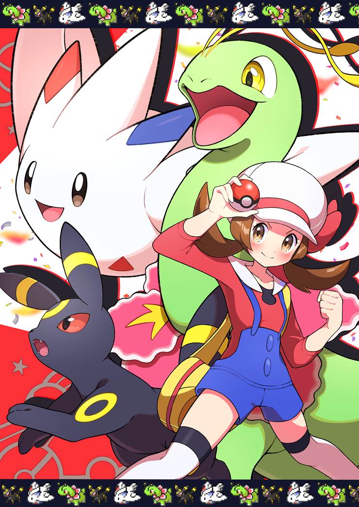 kotone, Pokémon HeartGold and SoulSilver, 月亮伊布, Meganium, Togekiss, Lyra (Trainer)