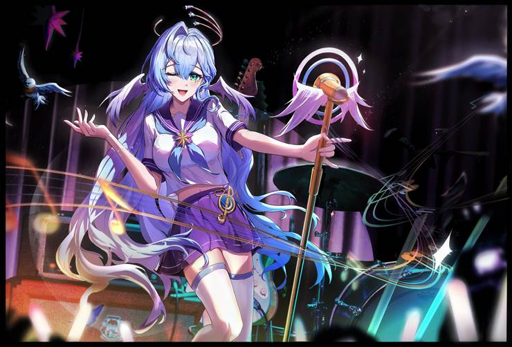 崩坏：星穹铁道, 知更鸟（星穹铁道）, 大腿, White silk pantyhose, uniform, 罗宾, Honkai: Star Rail