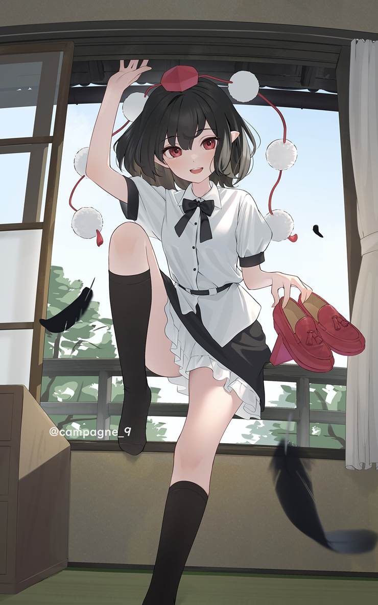 Touhou Project, aya shameimaru, bewitching thighs, Legs of Touhou girls, Touhou Project 1000+ bookmarks, you can almost see it