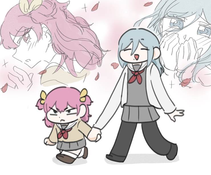 你看她们多呆萌啊_P站画师せんがぁん_ID14192806