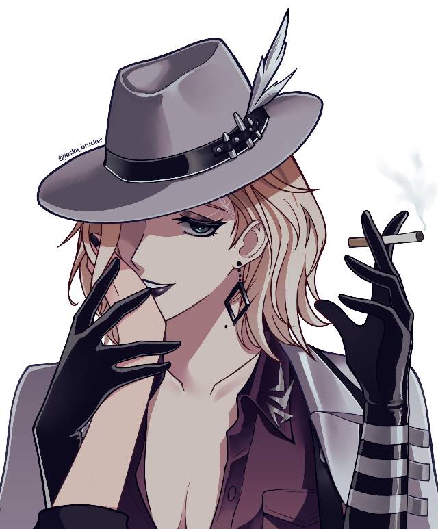 Path to Nowhere, woman, 香烟, yuri, hat, smoking