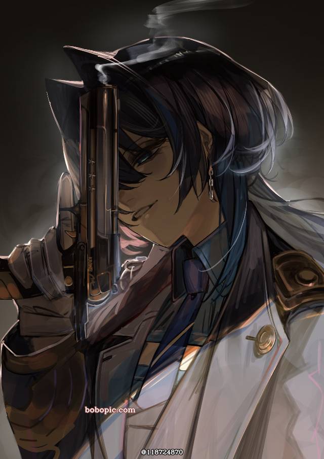 一张HololiveEN,Hololive,奥罗·克洛尼,欧罗·克罗尼,Kronillust,漂亮的女孩绘画图片