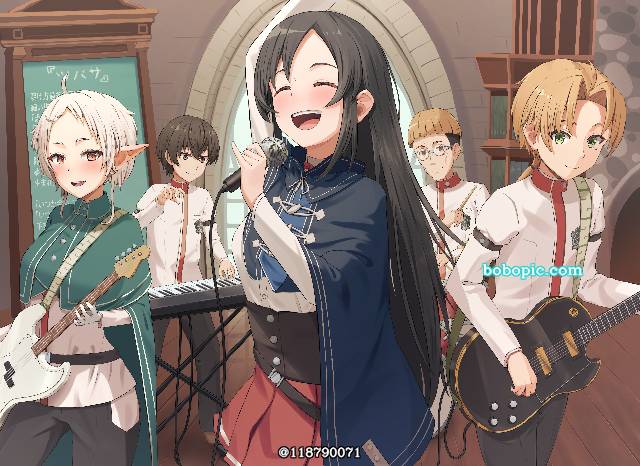 Mushoku Tensei, Shizuka Nanahoshi, Rudeus Greyrat, 希露菲叶特, Cliff Grimoire, tsubasa, band