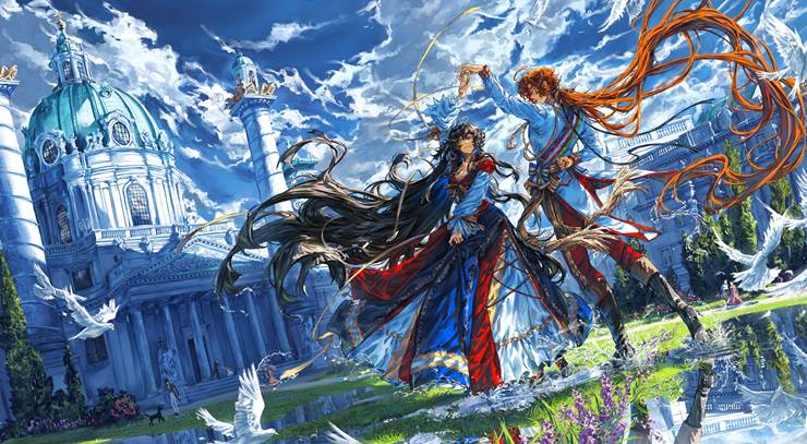 scenery, 我家孩子, water, reflection pool, 建筑, dancing