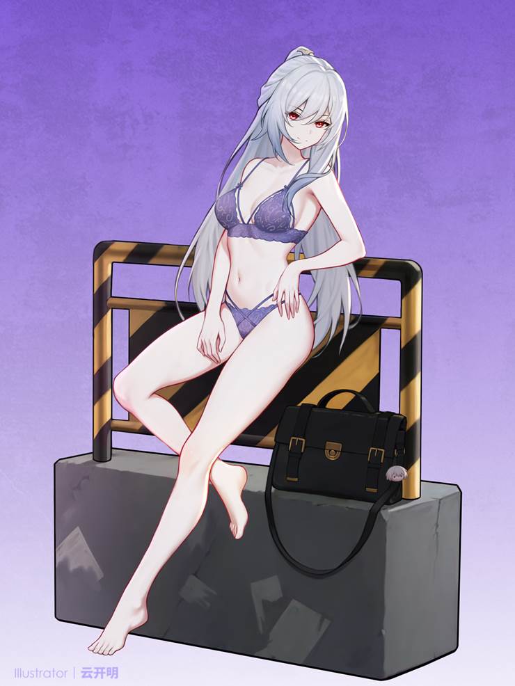 Honkai: Star Rail, 崩坏：星穹铁道, 女孩子, Jingliu, 赤脚, 崩坏：星穹铁道1000收藏, Keiryu, 内衣, 胖次