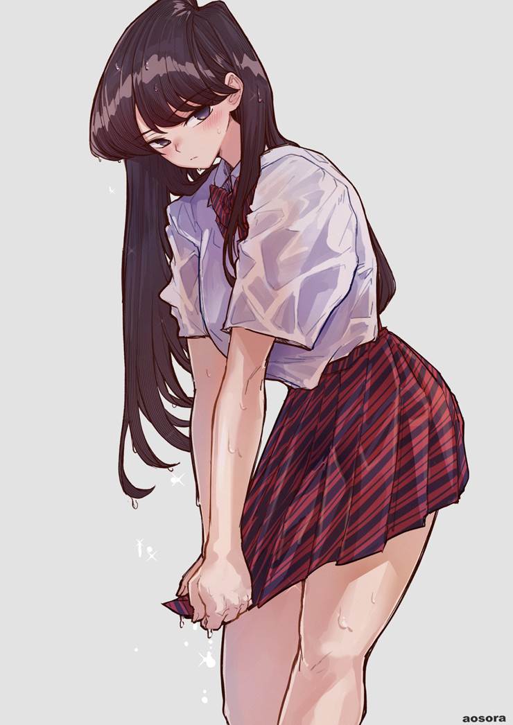 大腿,古见硝子图片