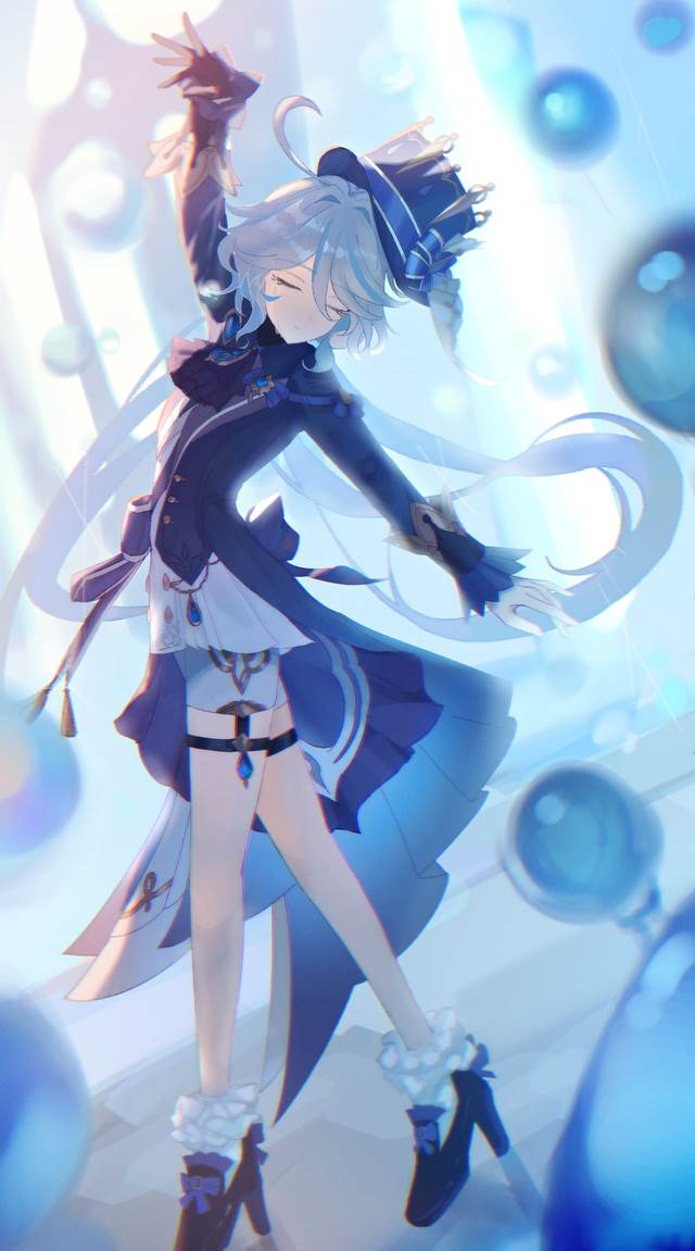 一张原神,芙宁娜,Furina,芙宁娜·德·枫丹绘画图片