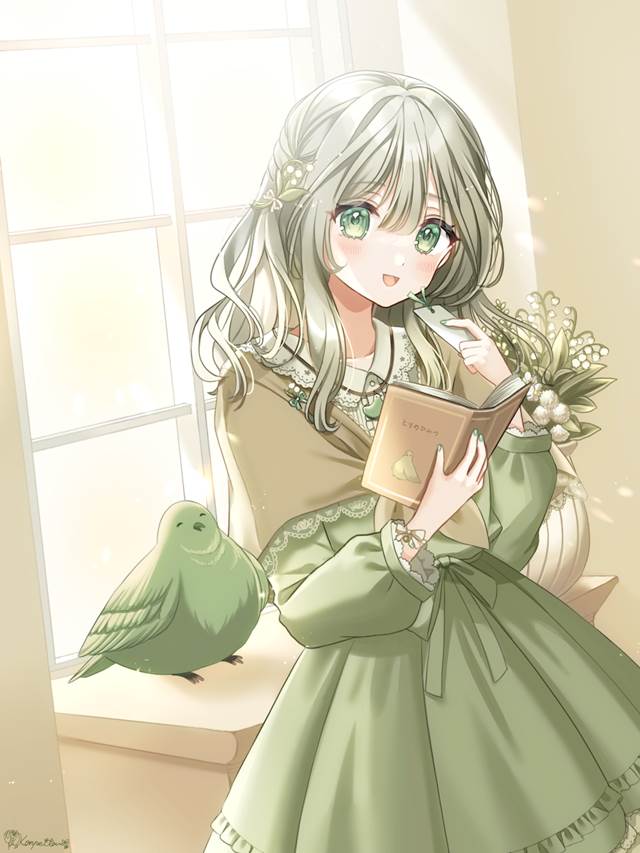 lily of the valley, mori girl, 原创, 原创, 连衣裙, 美甲