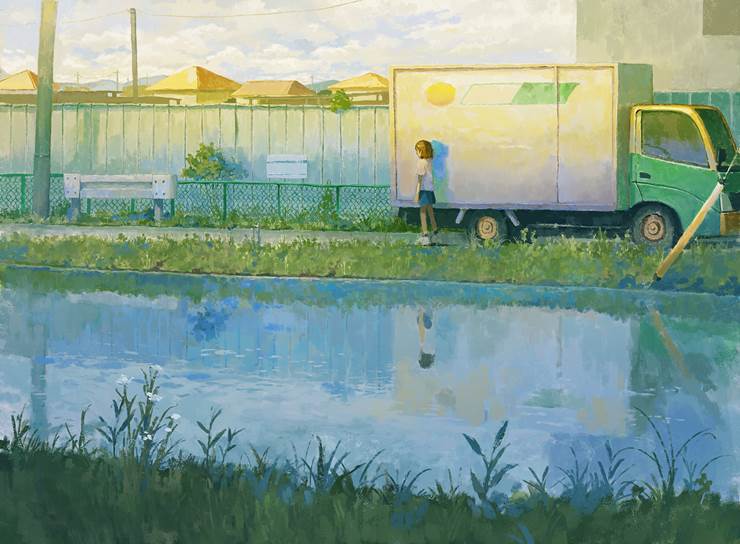 风景, 原创, background, 女孩子, reflection pool, 原创1000users加入书籤