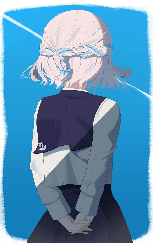 学园偶像大师,小女孩,白线,背影,葛城莉莉娅图片