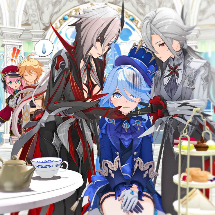 Genshin Impact, 芙宁娜（原神）, Aether (Genshin Impact), 阿蕾奇诺 (原神), 夏洛蒂（原神）, The Knave (Genshin)