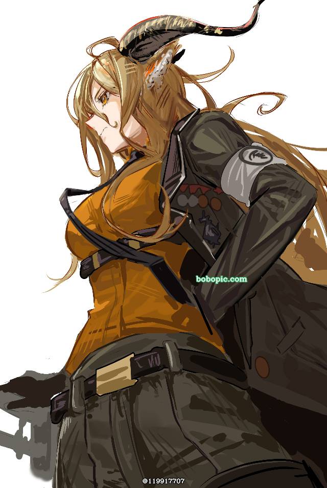 一张锏,Degenbrecher,明日方舟绘画图片