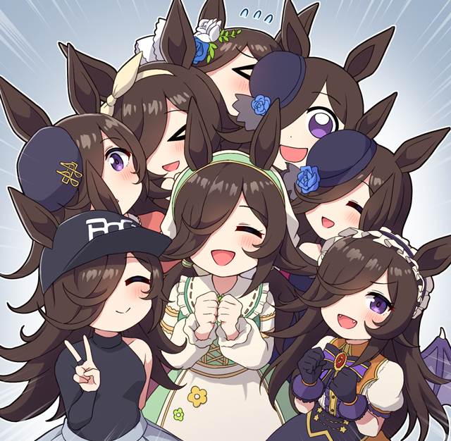 Uma Musume Pretty Derby, horse girl, oh my, nice smile, peace