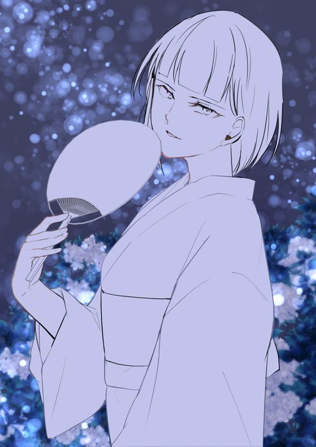 伪娘, young boy, female clothing, yukata