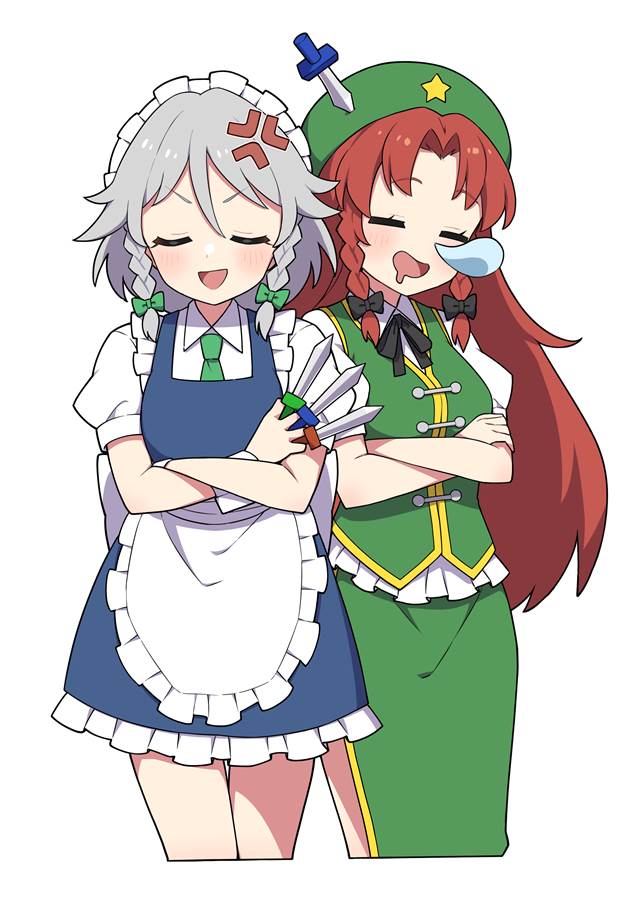 Touhou Project,hong meiling,sakuya izayoi,Meiling/Sakuya, - みず ...