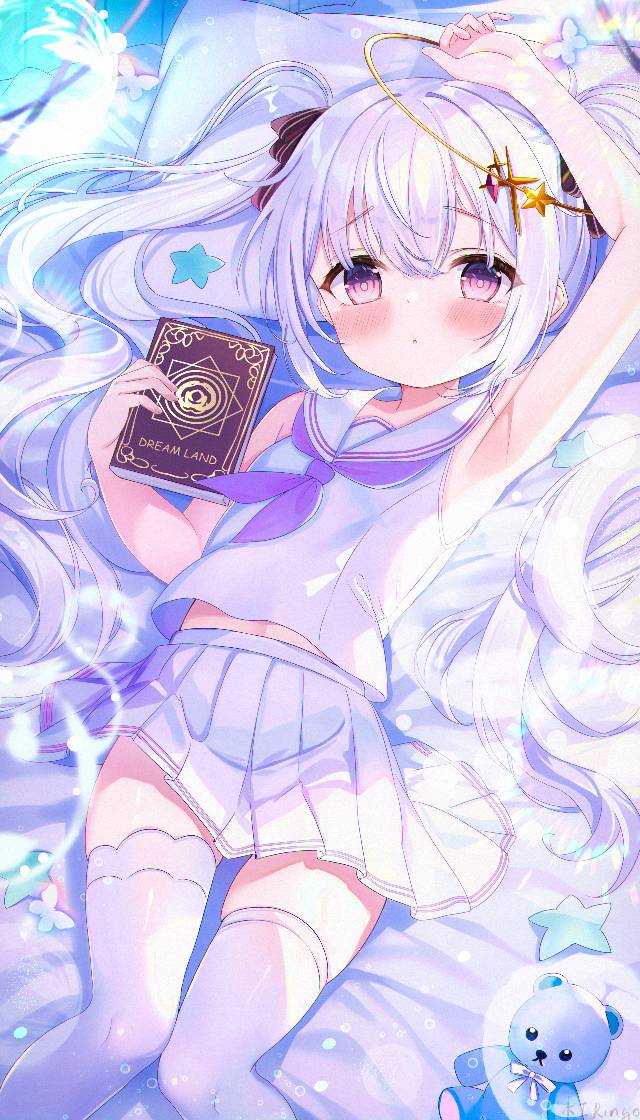 女孩子, silver hair, loli, flat chest