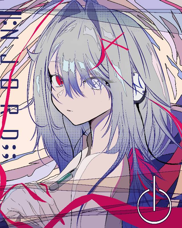 一张复古,小女孩,原创角色,白发,御姐,紫色,唯美,渐变,自设绘画图片