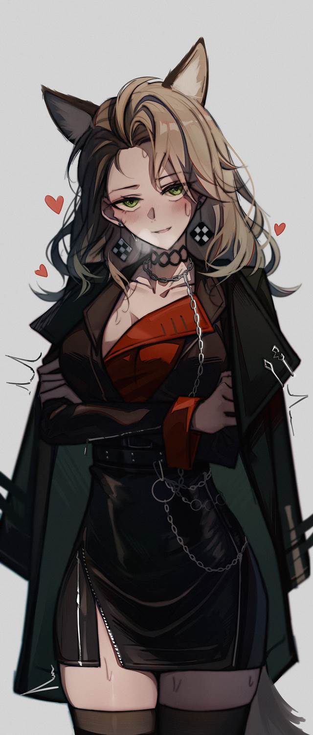 Arknights, 明日方舟, Giovanna (Arknights), 兽耳, sweat