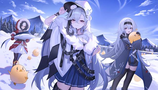 Bon Homme Richard (Azur Lane), Minsk (Azur Lane), winter, Azur Lane, Azur Lane, snow, girl, Azur Lane 1000+ bookmarks
