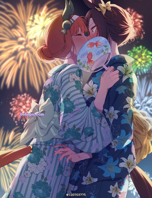 夏之回忆,夏天,气槽,浴衣,百合图片
