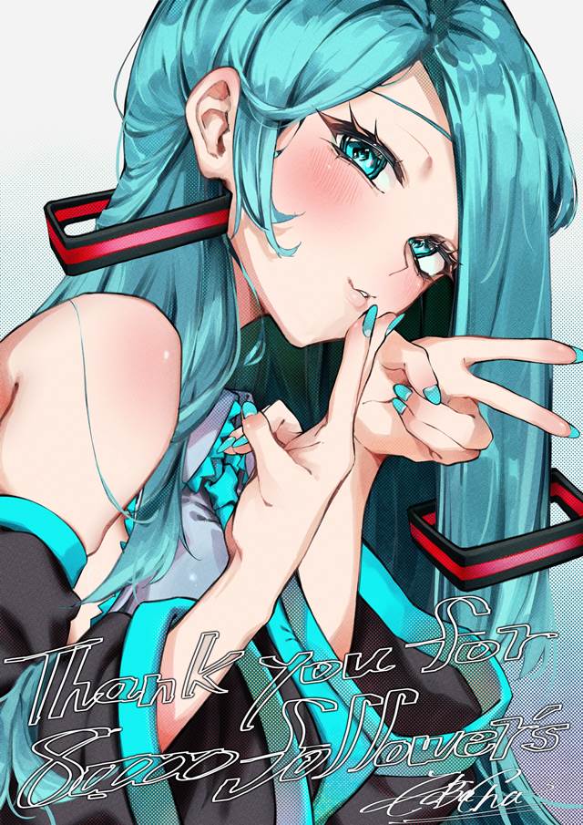 一张初音未来绘画图片