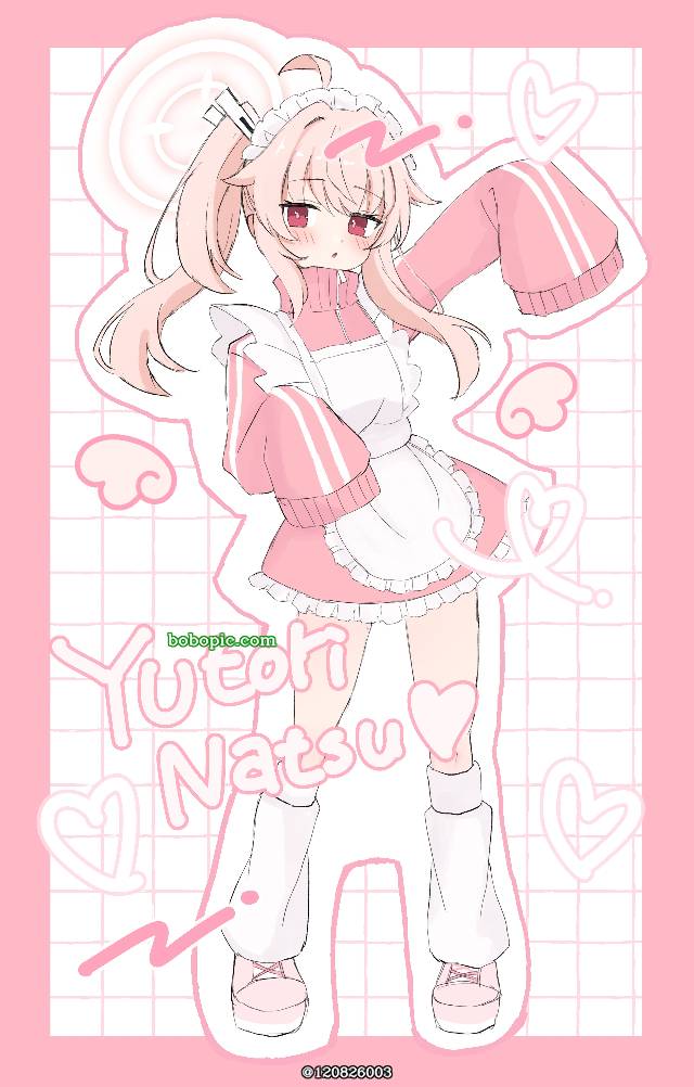 一张水手服,改变发型,蔚蓝档案,柚鸟夏,运动服女仆绘画图片