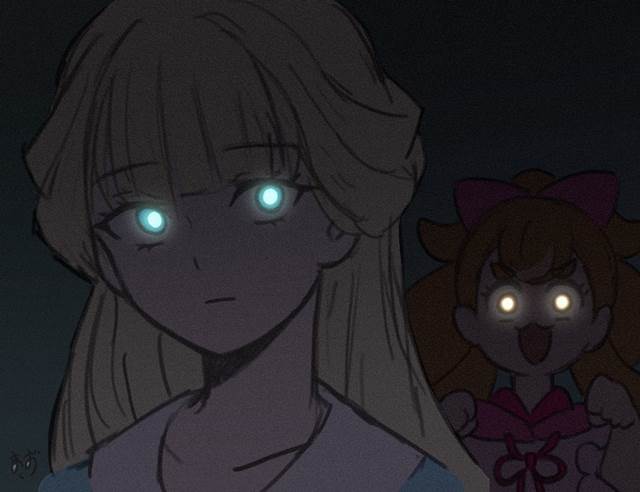 Wonderful PreCure!, Yuki Nekoyashiki, Komugi Inukai, Komugi/Yuki, Watch your back! Shimura!, powerful gaze