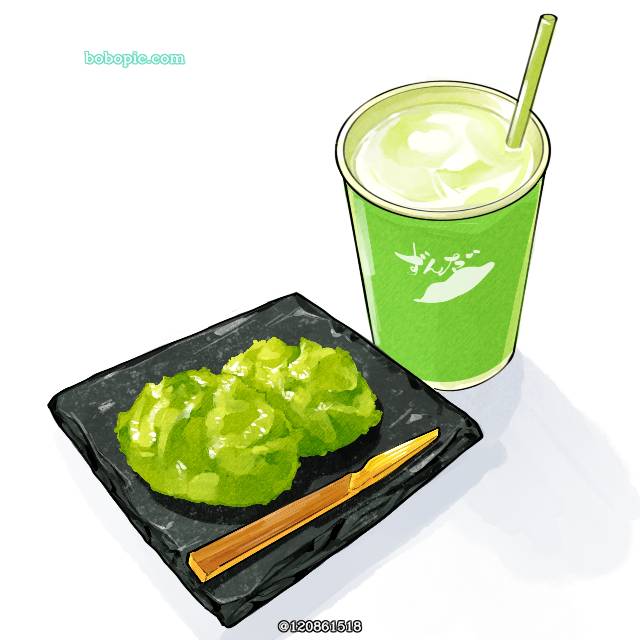 一张食物,美食,饮料,食物插画绘画图片