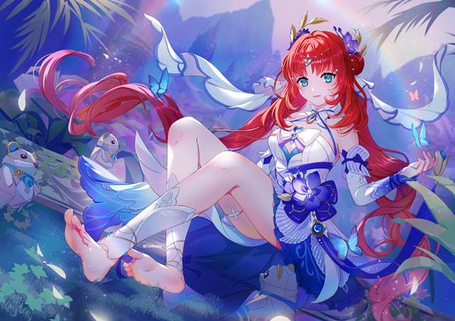 Nilou, Genshin Impact, 脚底, 妮露, 原神1000收藏