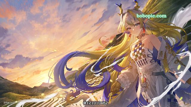 一张明日方舟,龙娘,阿修,shu绘画图片