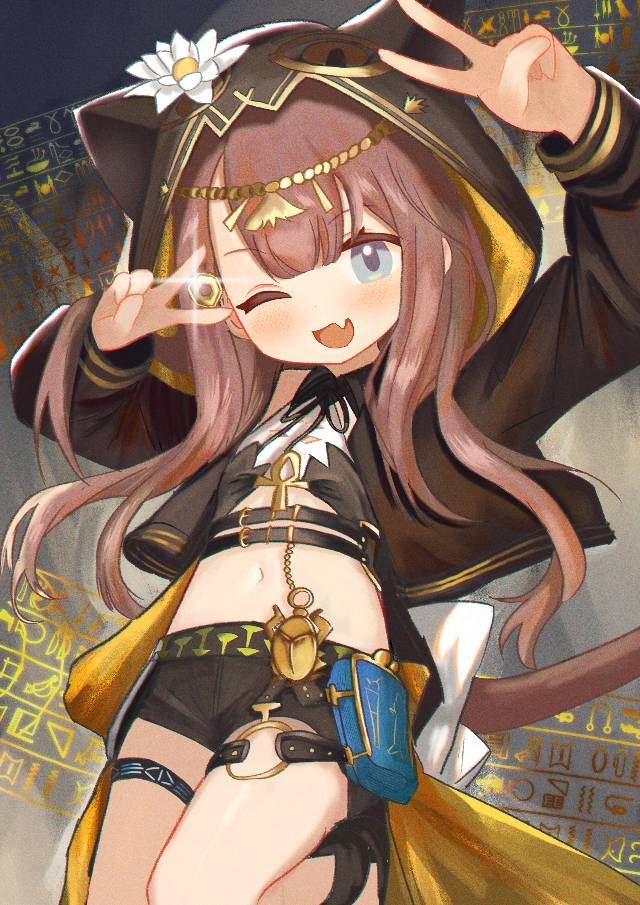 明日方舟, Arknights, 佩佩（明日方舟）, 肚脐, 抛媚眼, 腹部