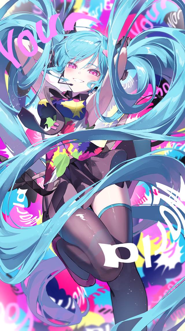 hatsune miku, Vocaloid, vocaloid, illustration, twin ponytails, young girl, Vocaloid 1000+ bookmarks