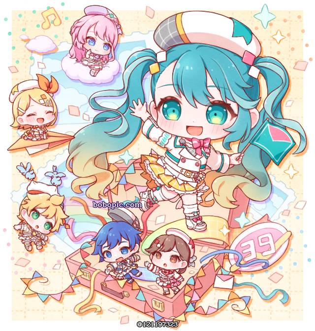一张初音未来,魔法未来绘画图片
