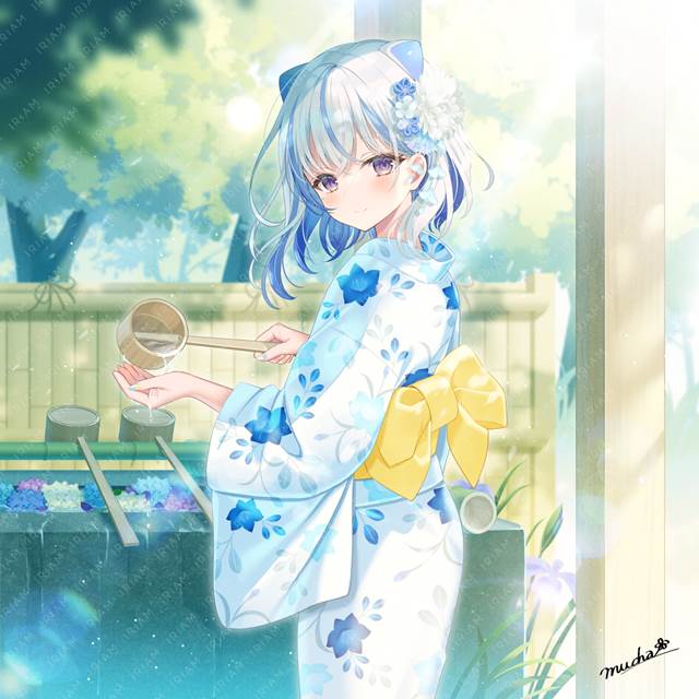 Miria, yukata, Virtual YouTuber 1000+ bookmarks, girl