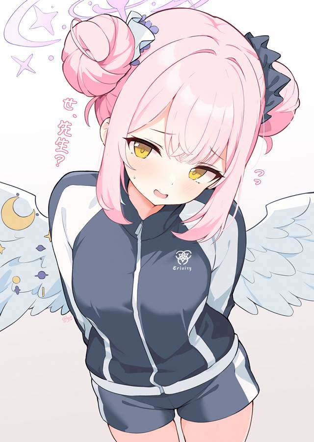 Mika Misono, 碧蓝档案, gym uniform, 羽翼, 粉色头发