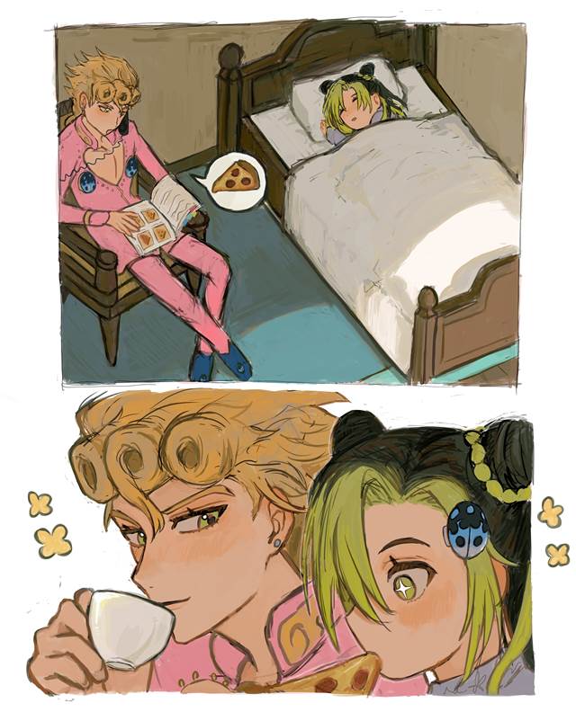 JoJo的奇妙冒险, JoJo, 插画, 乔鲁诺·乔巴拿, 空条徐伦