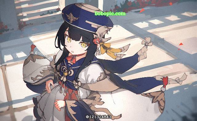 一张小女孩绘画图片
