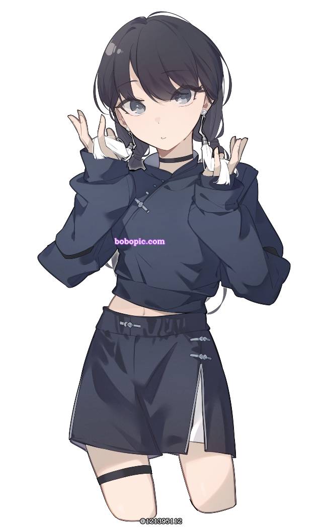 一张小女孩绘画图片