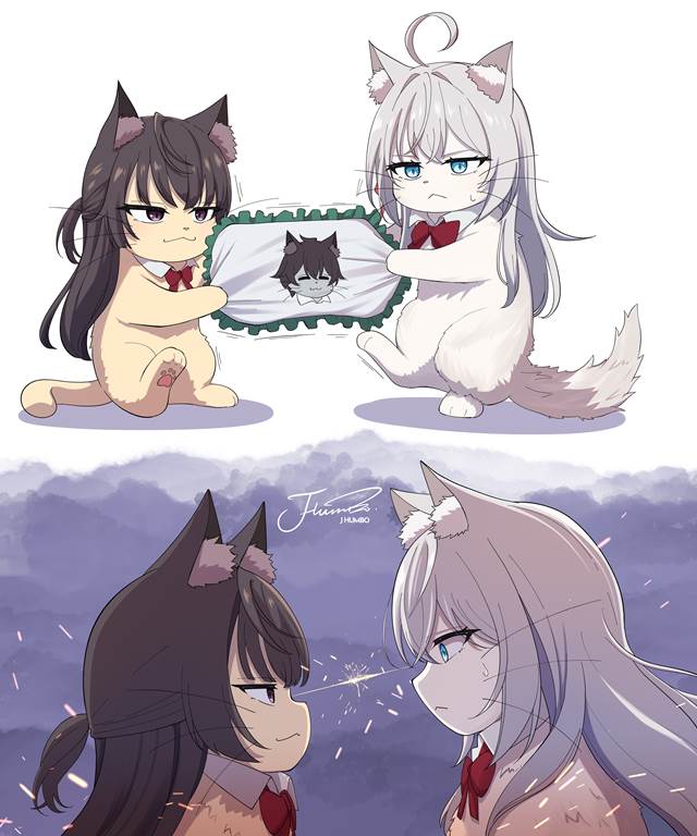 Yuki Suou, Alya, 艾莉莎·米哈伊洛芙娜·九条, Alya, transforming into a cat, cat